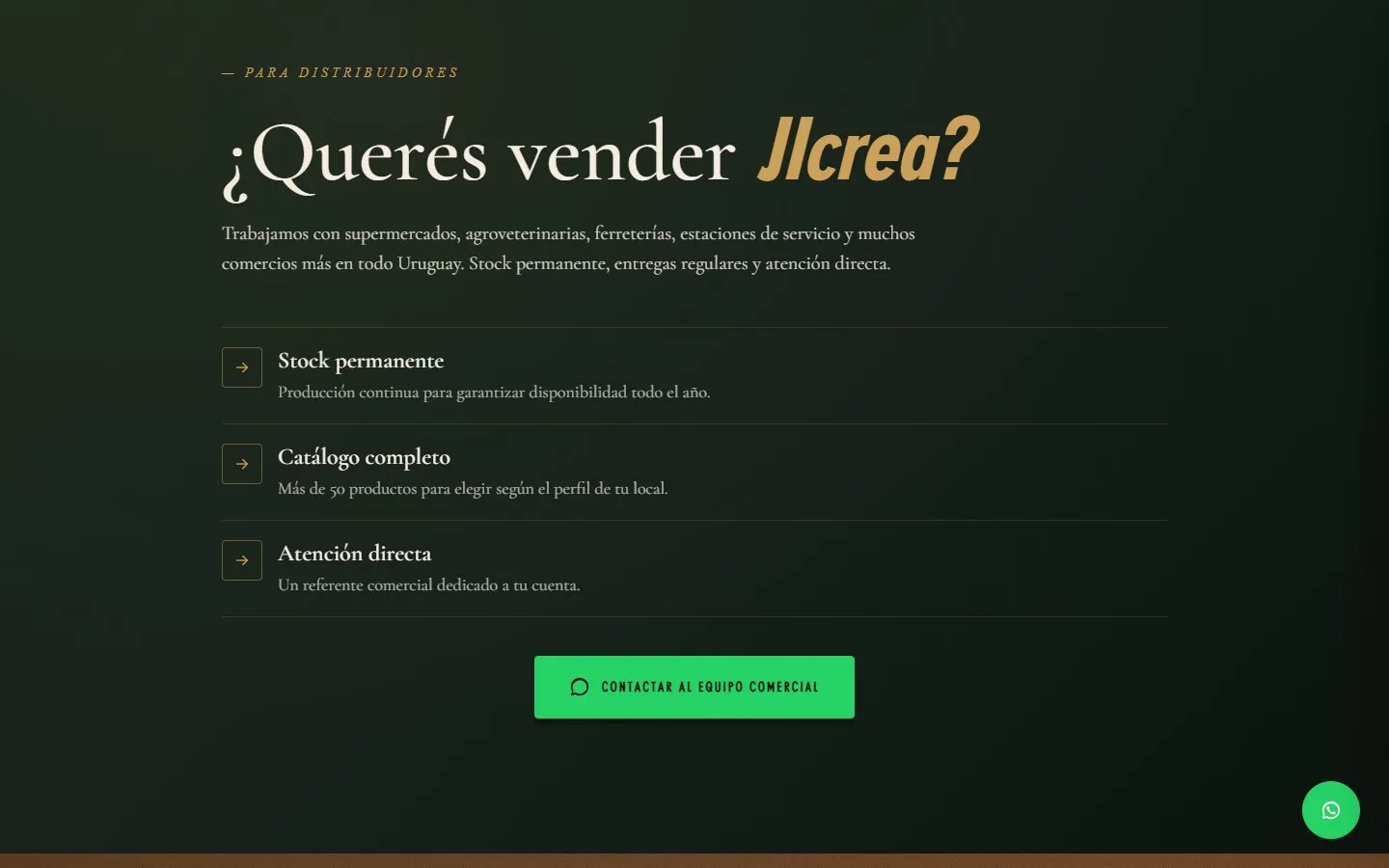 JIcrea: Para distribuidores
