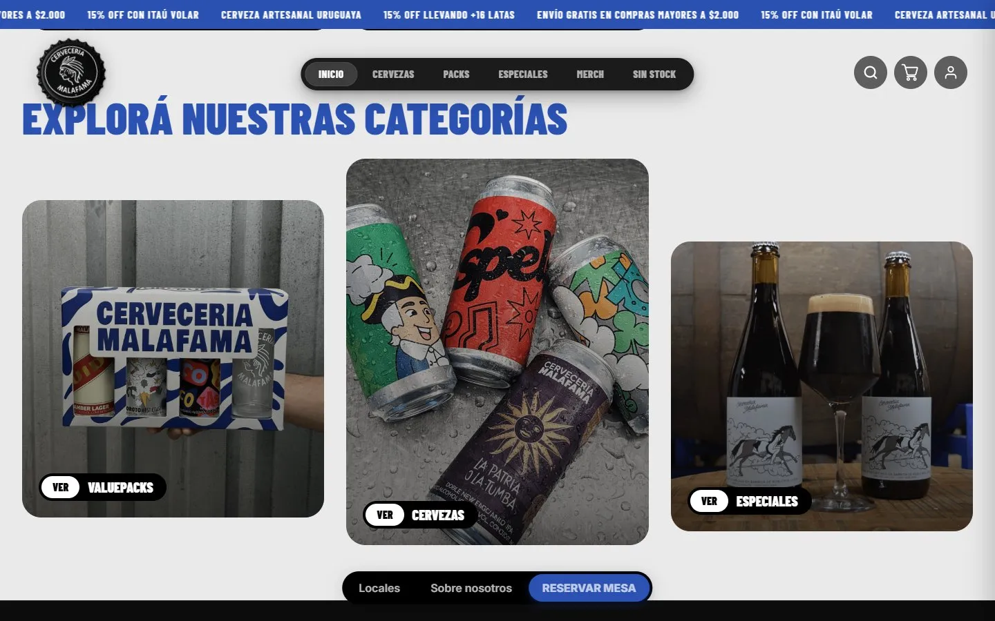 Mala Fama: Categorías