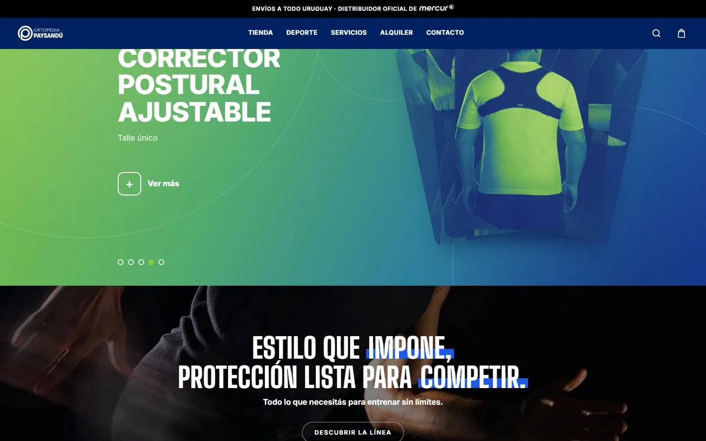 Ortopedia Paysandú: Línea deportiva